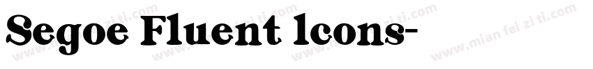 Segoe Fluent lcons字体转换